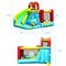 Multicolor Inflatable Bouncer 6-in-1 with Climbing Wall and Hoop No Blower